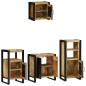 vidaXL Set di mobili per il bagno 4 pcs Legno di mango massello