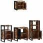 vidaXL Set di mobili per il bagno 4 pcs Legno massello riciclato