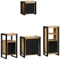 vidaXL Set di mobili per il bagno 4 pcs Legno di mango massello