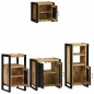 vidaXL Set di mobili per il bagno 4 pcs Legno di mango massello