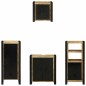 vidaXL Set di mobili per il bagno 4 pcs Legno di mango massello