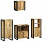 vidaXL Set di mobili per il bagno 4 pcs Legno di mango massello