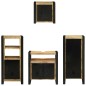 vidaXL Set di mobili per il bagno 4 pcs Legno di mango massello