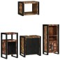 vidaXL Set di mobili per il bagno 4 pcs Legno massello riciclato