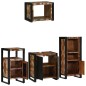 vidaXL Set di mobili per il bagno 4 pcs Legno massello riciclato