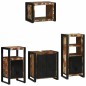 vidaXL Set di mobili per il bagno 4 pcs Legno massello riciclato
