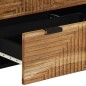 vidaXL Sideboards 2 pcs Marrone 60x33x75 cm Legno Massello di Acacia