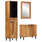 vidaXL Set di mobili per il bagno 3 pezzi in legno massello di acacia vidaXL Set di mobili per il bagno 3 pezzi in legno massello di acacia