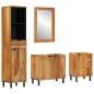 vidaXL Set di mobili da bagno in legno massello di acacia marrone vidaXL Set di mobili da bagno in legno massello di acacia marrone