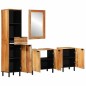 vidaXL Set di mobili da bagno in legno massello di acacia marrone vidaXL Set di mobili da bagno in legno massello di acacia marrone