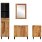 vidaXL Set di mobili da bagno in legno massello di acacia marrone vidaXL Set di mobili da bagno in legno massello di acacia marrone