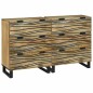 vidaXL Sideboards 2 pcs Marrone Media Legno di mango massello
