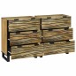 vidaXL Sideboards 2 pcs Marrone Media Legno di mango massello