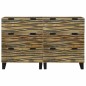 vidaXL Sideboards 2 pcs Marrone Media Legno di mango massello