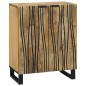 vidaXL Set di mobili per il bagno 3 pcs Marrone Media Legno Massello vidaXL Set di mobili per il bagno 3 pcs Marrone Media Legno Massello