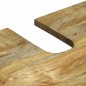 vidaXL Set di mobili per il bagno 2 pcs Marrone Standard