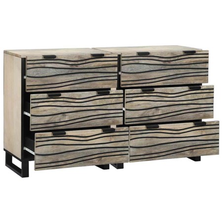 vidaXL Sideboards con cassetto Altro con archiviazione 2 pcs Bianco 60 x 33,5 x 75 cm