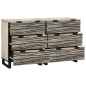 vidaXL Sideboards con cassetto Altro con archiviazione 2 pcs Bianco 60 x 33,5 x 75 cm