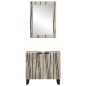 vidaXL Set di mobili per il bagno 2 pcs Bianco 62 x 33 x 58 cm