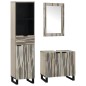 vidaXL Set di mobili per il bagno 3 pcs Bianco 38 x 33 x 160 cm