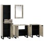 vidaXL Set di mobili per il bagno 4 pcs Marrone Noce 38 x 33 x 160 cm vidaXL Set di mobili per il bagno 4 pcs Marrone Noce 38 x 33 x 160 cm