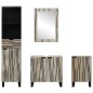 vidaXL Set di mobili per il bagno 4 pcs Marrone Noce 38 x 33 x 160 cm vidaXL Set di mobili per il bagno 4 pcs Marrone Noce 38 x 33 x 160 cm
