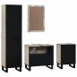 vidaXL Set di mobili per il bagno 4 pcs Marrone Noce 38 x 33 x 160 cm vidaXL Set di mobili per il bagno 4 pcs Marrone Noce 38 x 33 x 160 cm