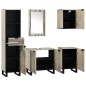vidaXL Set di mobili per il bagno 5 pcs Marrone Noce 38 x 33 x 160 cm vidaXL Set di mobili per il bagno 5 pcs Marrone Noce 38 x 33 x 160 cm