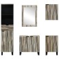 vidaXL Set di mobili per il bagno 5 pcs Marrone Noce 38 x 33 x 160 cm vidaXL Set di mobili per il bagno 5 pcs Marrone Noce 38 x 33 x 160 cm