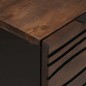 vidaXL Sideboards con cassetto con archiviazione 2 pcs Marrone Media Legno Massello
