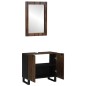 vidaXL Set di mobili per il bagno 2 pcs Noce Marrone Standard vidaXL Set di mobili per il bagno 2 pcs Noce Marrone Standard