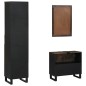 vidaXL Set di mobili per il bagno 3 pcs Marrone Noce 38 x 33 x 160 cm
