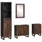 vidaXL Set di mobili per il bagno 4 pcs Bianco 38 x 33 x 160 cm