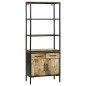 Highboard vidaXL 70x35x180 cm Legno massello di mango