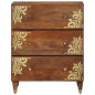 Set Mobili Bagno vidaXL 3 Pezzi Legno Massello di Mango