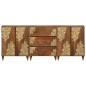 Set Mobili Bagno vidaXL 3 Pezzi Legno Massello di Mango