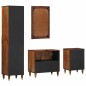 Set di Mobili per Bagno vidaXL in Legno Massello di Mango (4 Pezzi)