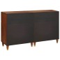 vidaXL Set di Sideboard 2 pcs Marrone 60 x 33.5 x 75 cm