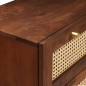 vidaXL Set di Sideboard 2 pcs Marrone 60 x 33.5 x 75 cm