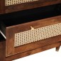 vidaXL Set di Sideboard 2 pcs Marrone 60 x 33.5 x 75 cm