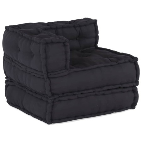 vidaXL Pouf Modulari - Set di 2 in Tessuto Antracite