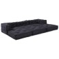 vidaXL Pouffes Modulari 3 pz Antracite vidaXL Pouffes Modulari 3 pz Antracite