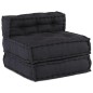 vidaXL Pouffes Modulari 3 pz Antracite vidaXL Pouffes Modulari 3 pz Antracite