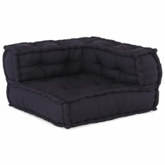 vidaXL Pouffes modulari 4 pezzi in tessuto antracite