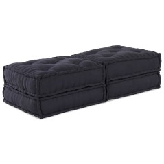 vidaXL Pouffes Modulari , 2 pezzi in Tessuto Antracite