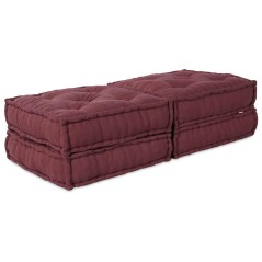 vidaXL Pouffes Modulari 2 pz in Tessuto Marrone