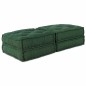 vidaXL Pouffes Modulari da 2 Pezzi in Tessuto Verde vidaXL Pouffes Modulari da 2 Pezzi in Tessuto Verde