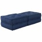 vidaXL Pouf modulari - 2 pezzi in tessuto indigo vidaXL Pouf modulari - 2 pezzi in tessuto indigo