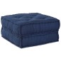 vidaXL Pouf modulari - 2 pezzi in tessuto indigo vidaXL Pouf modulari - 2 pezzi in tessuto indigo