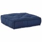 vidaXL Pouf modulari - 2 pezzi in tessuto indigo vidaXL Pouf modulari - 2 pezzi in tessuto indigo